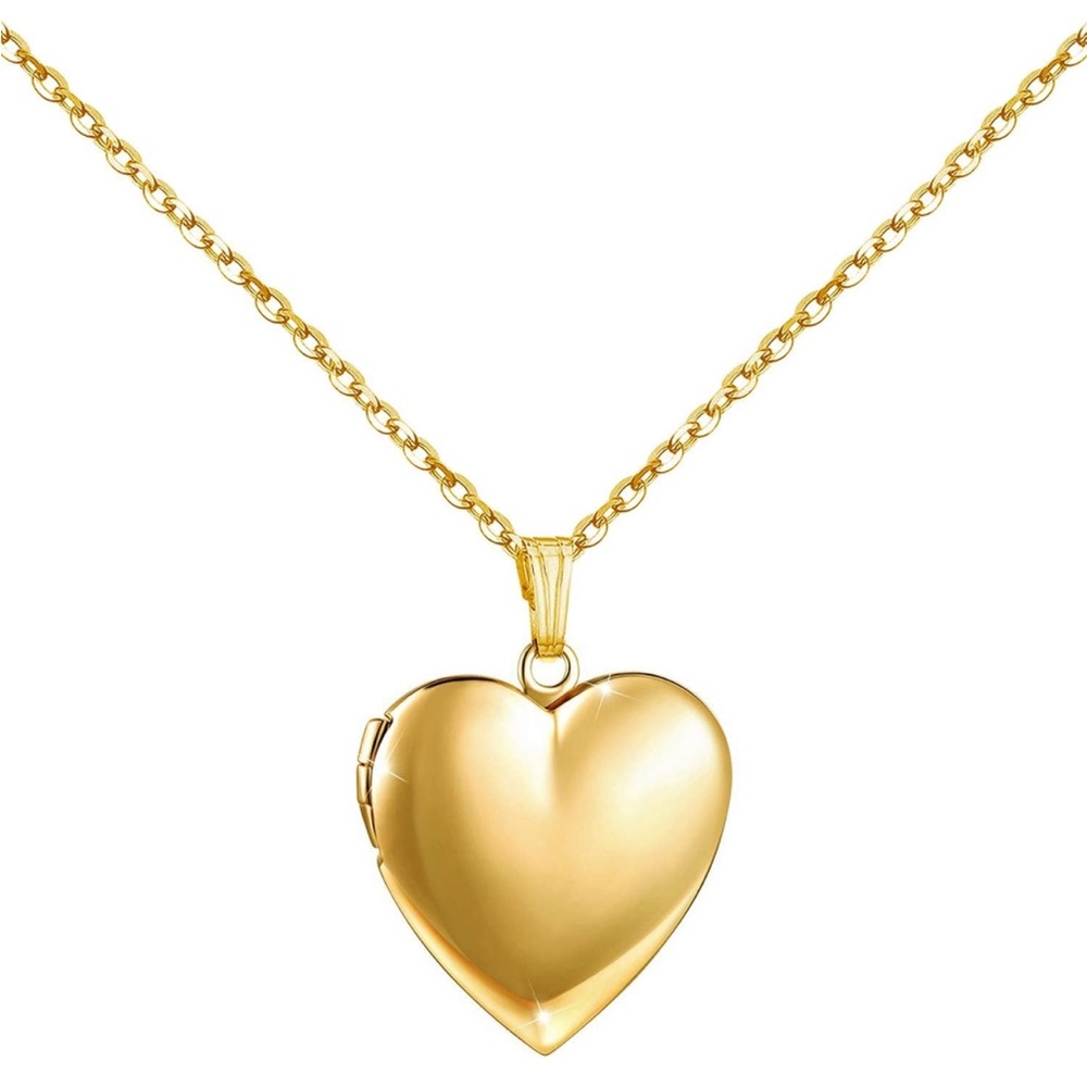 Heart Gold open heart ❤️ necklace